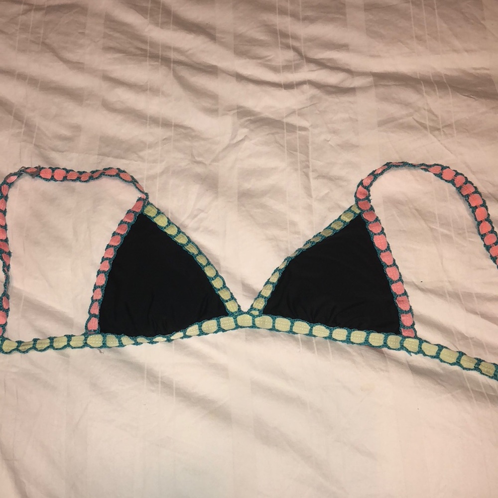 Colorful bikini top
